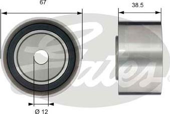 Gates T42173 - Poulie renvoi / transmission, courroie de distribution cwaw.fr