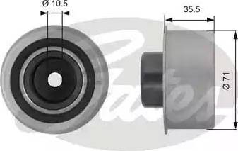 Gates T42229 - Poulie renvoi / transmission, courroie de distribution cwaw.fr