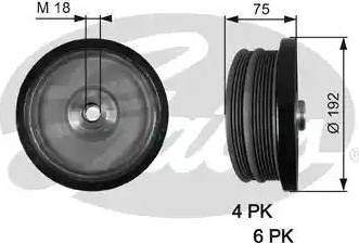 Gates TVD1122 - Poulie, vilebrequin cwaw.fr