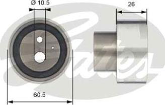 GATES-AU T41311 - Poulie-tendeur, courroie de distribution cwaw.fr
