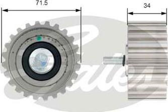 GATES-AU T42183 - Poulie renvoi / transmission, courroie de distribution cwaw.fr