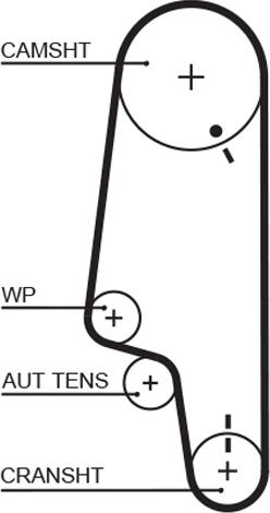 GATES-AU T788 - Courroie de distribution cwaw.fr