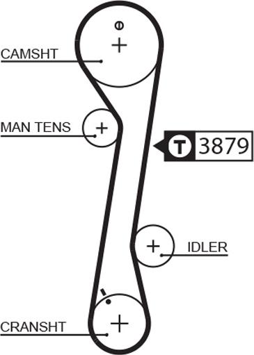 GATES-BR 5457XS - Courroie de distribution cwaw.fr