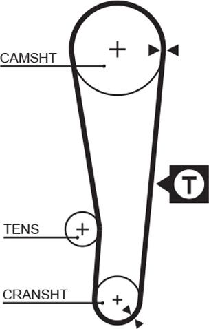 GATES-BR 5386XS - Courroie de distribution cwaw.fr