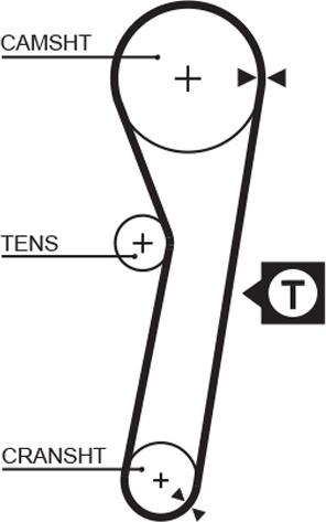 GATES-BR 5263XS - Courroie de distribution cwaw.fr