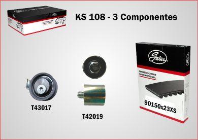 GATES-BR KS108 - Kit de distribution cwaw.fr