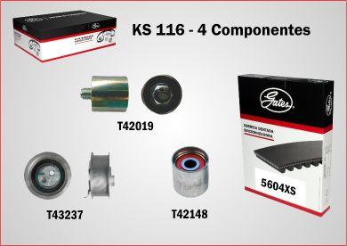 GATES-BR KS116 - Kit de distribution cwaw.fr