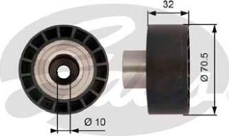 GATES-BR T42207 - Poulie renvoi / transmission, courroie de distribution cwaw.fr