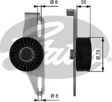 GATES-BR T39393 - Poulie renvoi / transmission, courroie trapézoïdale à nervures cwaw.fr