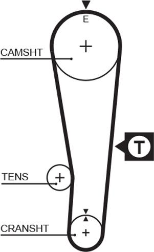 GATES-MX T194 - Courroie de distribution cwaw.fr