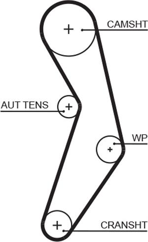 GATES-MX T1096 - Courroie de distribution cwaw.fr