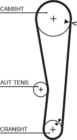 GATES-MX T324 - Courroie de distribution cwaw.fr