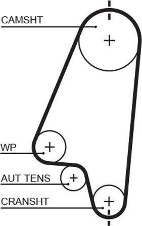 GATES-MX T203 - Courroie de distribution cwaw.fr