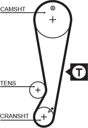 GATES-MX T236 - Courroie de distribution cwaw.fr