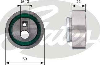 GATES-SEA T41129 - Poulie-tendeur, courroie de distribution cwaw.fr