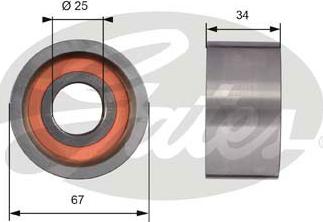 GATES-SEA T41178 - Poulie renvoi / transmission, courroie de distribution cwaw.fr