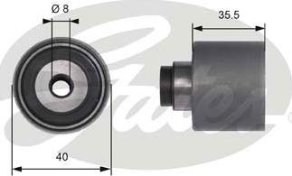 GATES-SEA T41229 - Poulie renvoi / transmission, courroie de distribution cwaw.fr