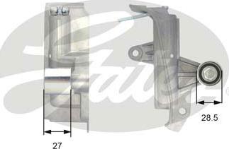 GATES-SEA T43028 - Amortisseur de vibrations, courroie de distribution cwaw.fr