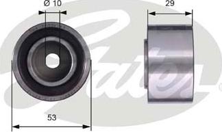 GATES-SEA T42059 - Poulie renvoi / transmission, courroie de distribution cwaw.fr