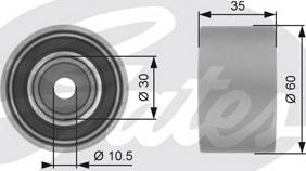 GATES-SEA T42194 - Poulie renvoi / transmission, courroie de distribution cwaw.fr