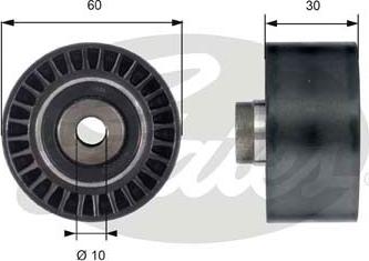 GATES-SEA T42161 - Poulie renvoi / transmission, courroie de distribution cwaw.fr