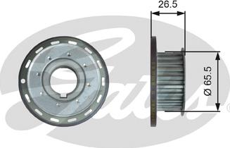 GATES-SEA T42324 - Roue dentée, vilebrequin cwaw.fr