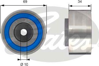GATES-SEA T42233 - Poulie renvoi / transmission, courroie de distribution cwaw.fr