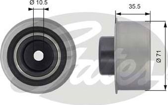 GATES-SEA T42229 - Poulie renvoi / transmission, courroie de distribution cwaw.fr