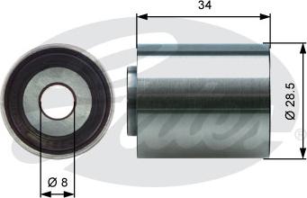 GATES-SEA T42220 - Poulie renvoi / transmission, courroie de distribution cwaw.fr