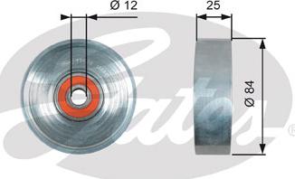 GATES-SEA T39178 - Poulie renvoi / transmission, courroie trapézoïdale à nervures cwaw.fr