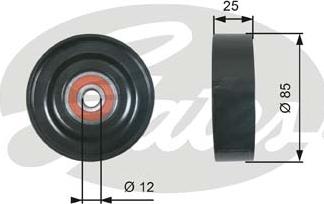 GATES-SEA T36087 - Poulie renvoi / transmission, courroie trapézoïdale à nervures cwaw.fr