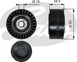 GATES-SEA T36190 - Poulie renvoi / transmission, courroie trapézoïdale à nervures cwaw.fr
