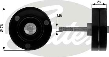 GATES-SEA T36184 - Poulie renvoi / transmission, courroie trapézoïdale à nervures cwaw.fr