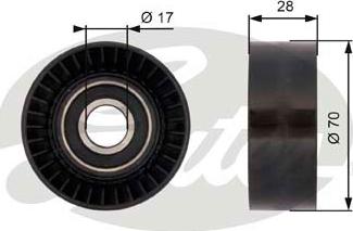 GATES-SEA T36379 - Poulie renvoi / transmission, courroie trapézoïdale à nervures cwaw.fr