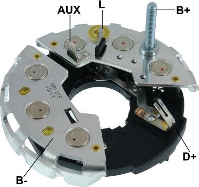 GAUSS GA1652 - Pont de diodes, alternateur cwaw.fr