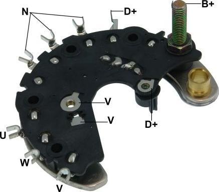 GAUSS GA1842 - Pont de diodes, alternateur cwaw.fr