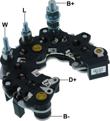 GAUSS GA1331 - Pont de diodes, alternateur cwaw.fr