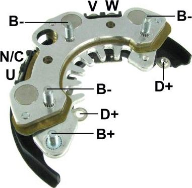 GAUSS GA1766 - Pont de diodes, alternateur cwaw.fr