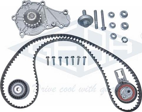 Geba K30040AS - Pompe à eau + kit de courroie de distribution cwaw.fr