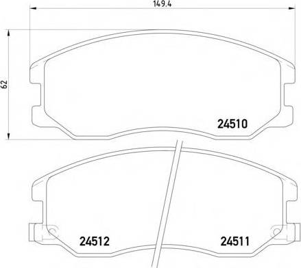 General Motors 96 626 070 - Kit de plaquettes de frein, frein à disque cwaw.fr