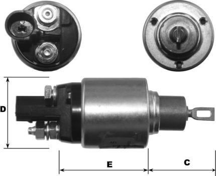 General Motors E9040 - Contacteur, démarreur cwaw.fr