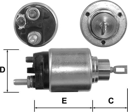 General Motors E9017 - Contacteur, démarreur cwaw.fr