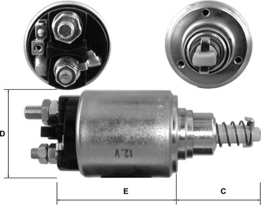 General Motors E3582 - Contacteur, démarreur cwaw.fr