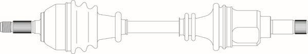 General Ricambi PE3023 - Arbre de transmission cwaw.fr