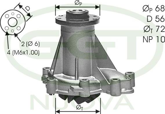 GGT PA11134 - Pompe à eau cwaw.fr