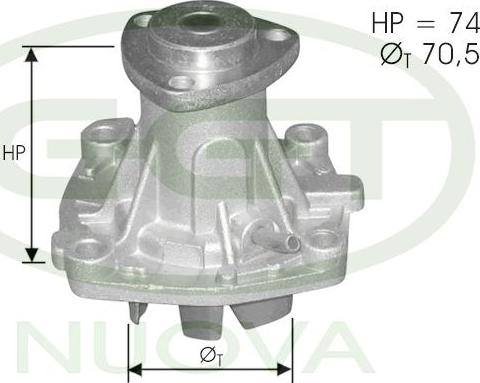 GGT PA12297 - Pompe à eau cwaw.fr