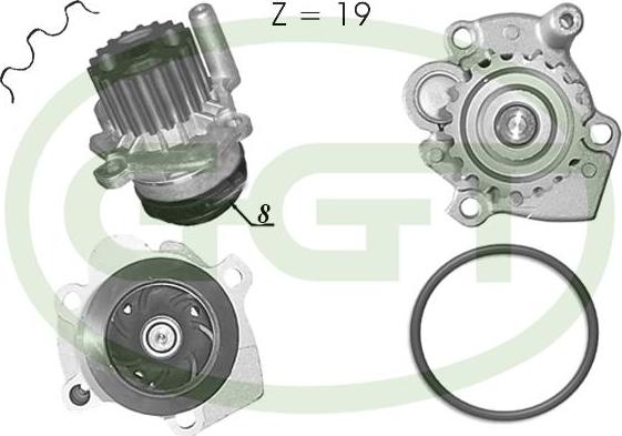 GGT PA12754 - Pompe à eau cwaw.fr