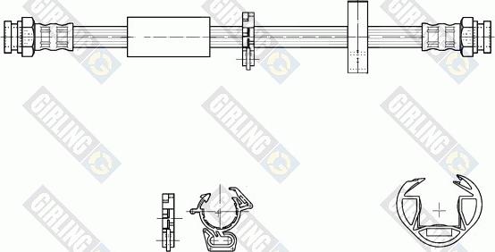 Girling 9001317 - Flexible de frein cwaw.fr