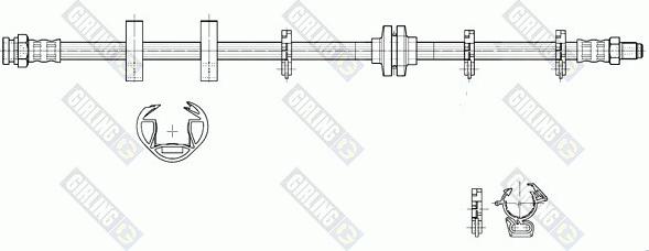 Girling 9002187 - Flexible de frein cwaw.fr