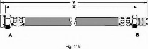 Girling 9002300 - Flexible de frein cwaw.fr